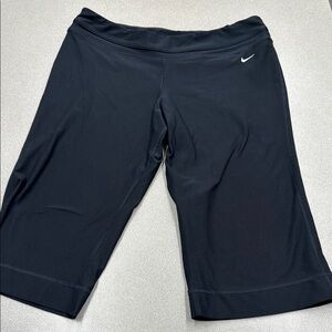 Nike Black Capris with Elastic Waistband